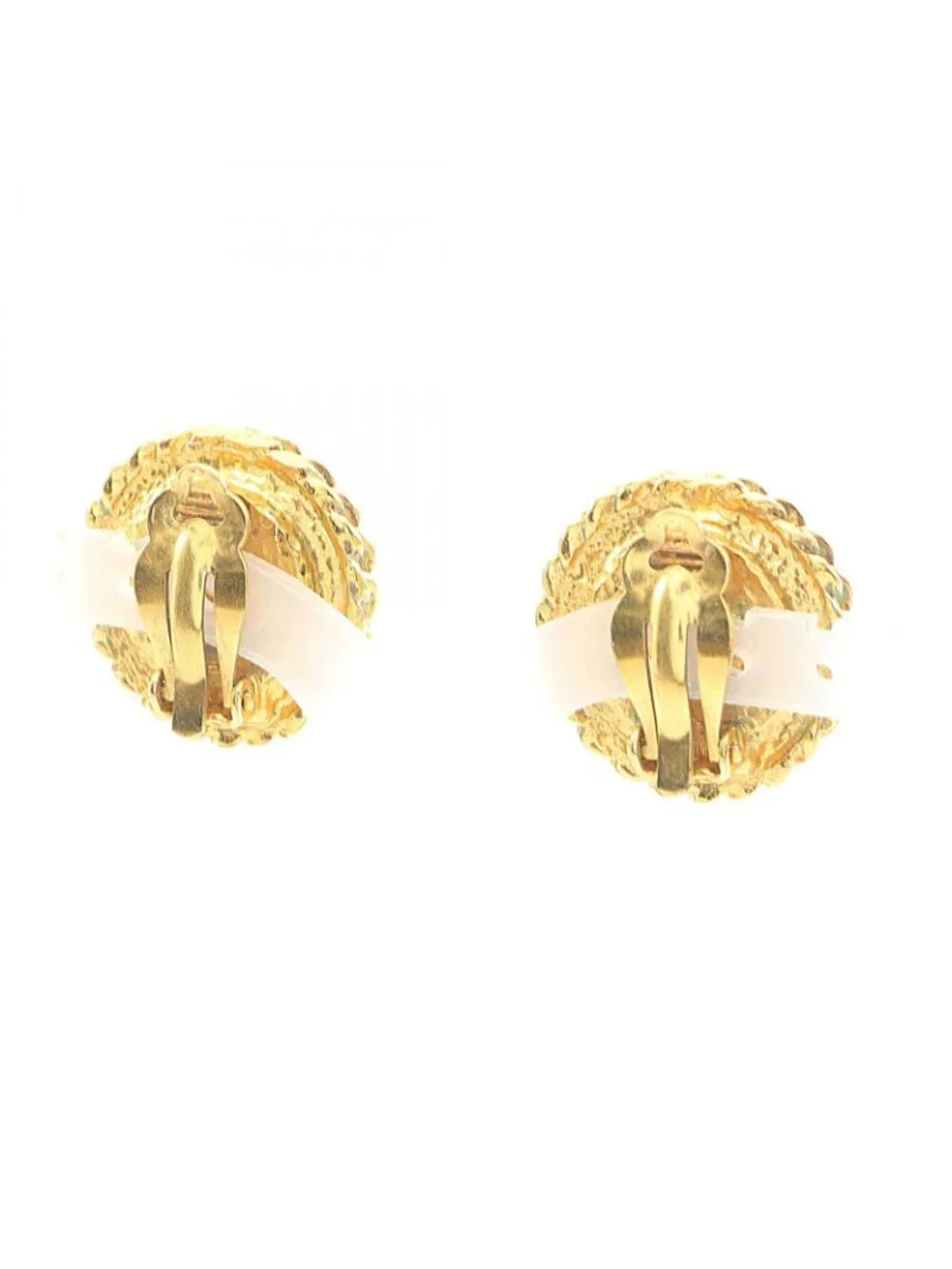 Chanel Earrings Round Gold